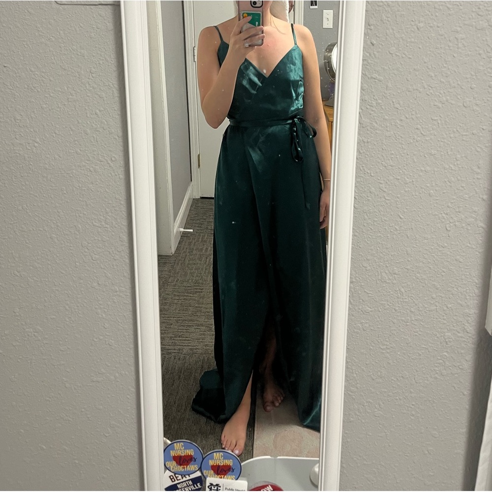 Buddy Grey Satin Cindy dress